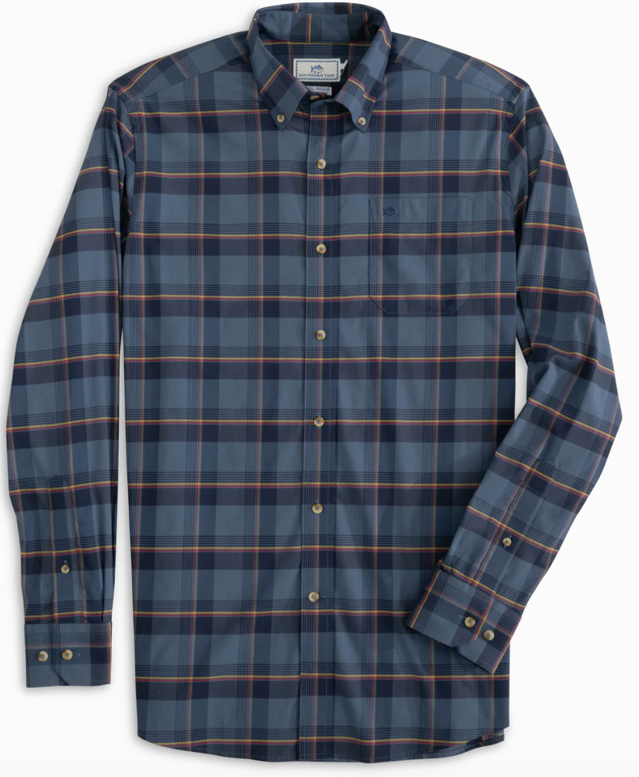 Lakeridge Plaid Coastal Passage Sport Shirt